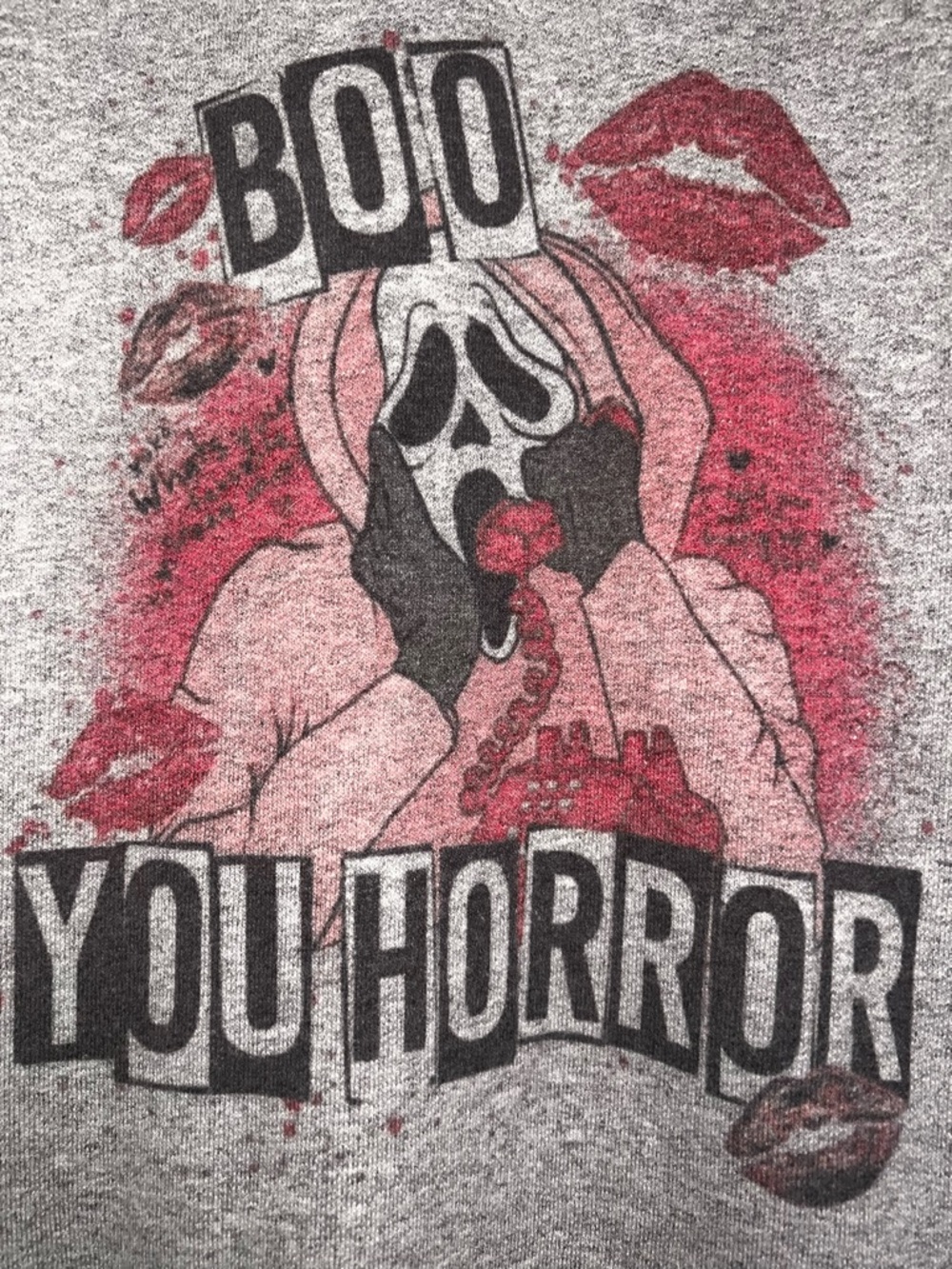 Boo You Horror Graphic Tee - Pink & Black